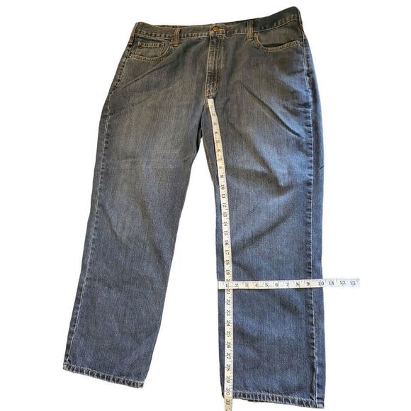Carhartt Jeans Men Sz 42 X 30 Blue Denim Relaxed Fit 101483-968 Utility Workwear - Picture 5 of 7